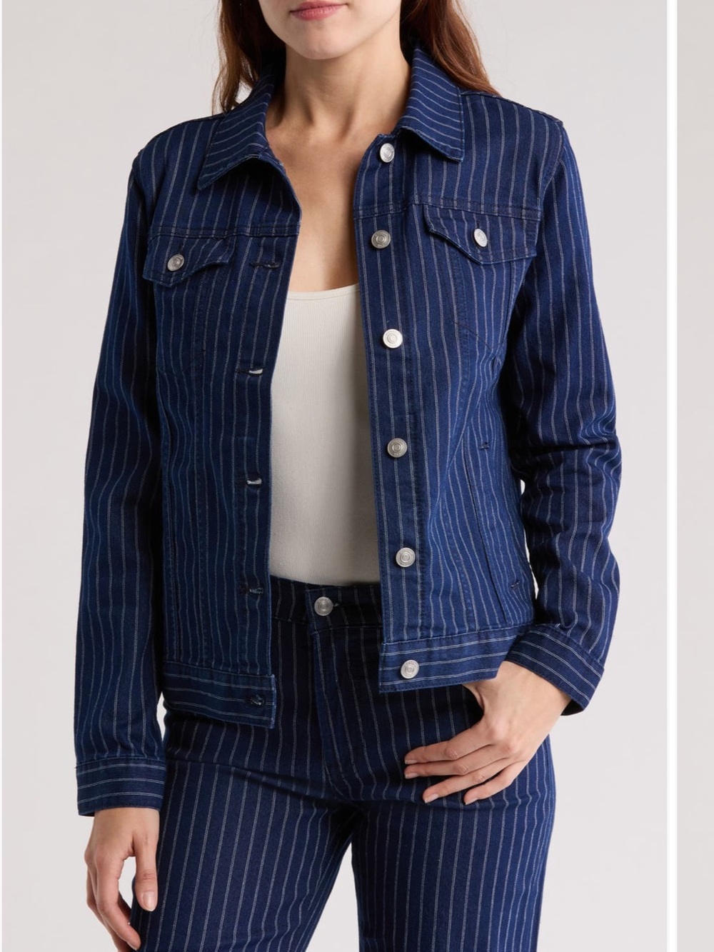 Relaxed Pinstripe Jacket